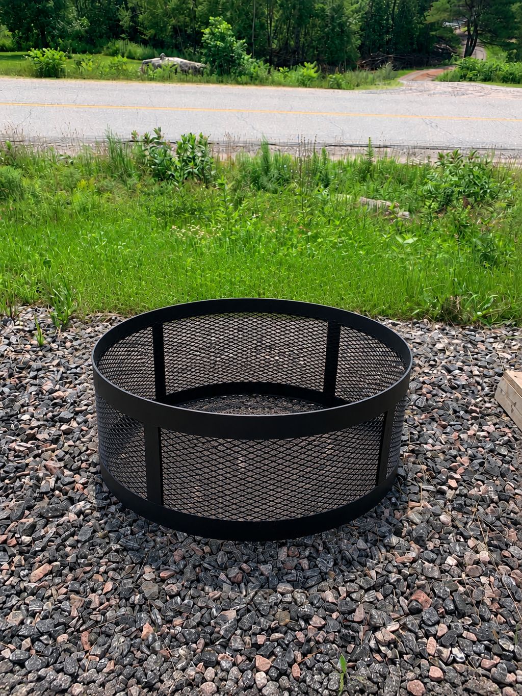Carved Fire Ring - Plain Straight Post