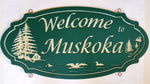 Load image into Gallery viewer, Large Custom Carved Sign (Double Sided) - Muskoka Fire Pits
