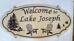 Load image into Gallery viewer, Large Custom Carved Sign (Double Sided) - Muskoka Fire Pits
