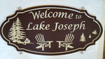 Load image into Gallery viewer, Large Custom Carved Sign (Double Sided) - Muskoka Fire Pits
