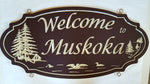 Load image into Gallery viewer, Large Custom Carved Sign (Double Sided) - Muskoka Fire Pits
