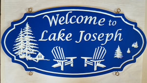 Large Custom Carved Sign (Double Sided) - Muskoka Fire Pits