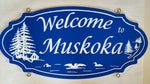 Load image into Gallery viewer, Large Custom Carved Sign (Double Sided) - Muskoka Fire Pits
