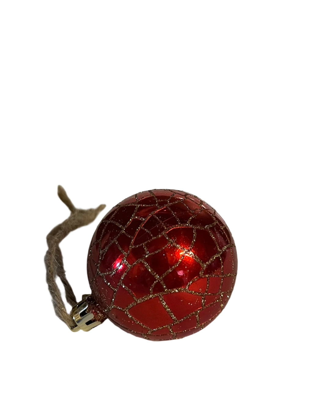 Ornament - red/gold ball - Muskoka Fire Pits