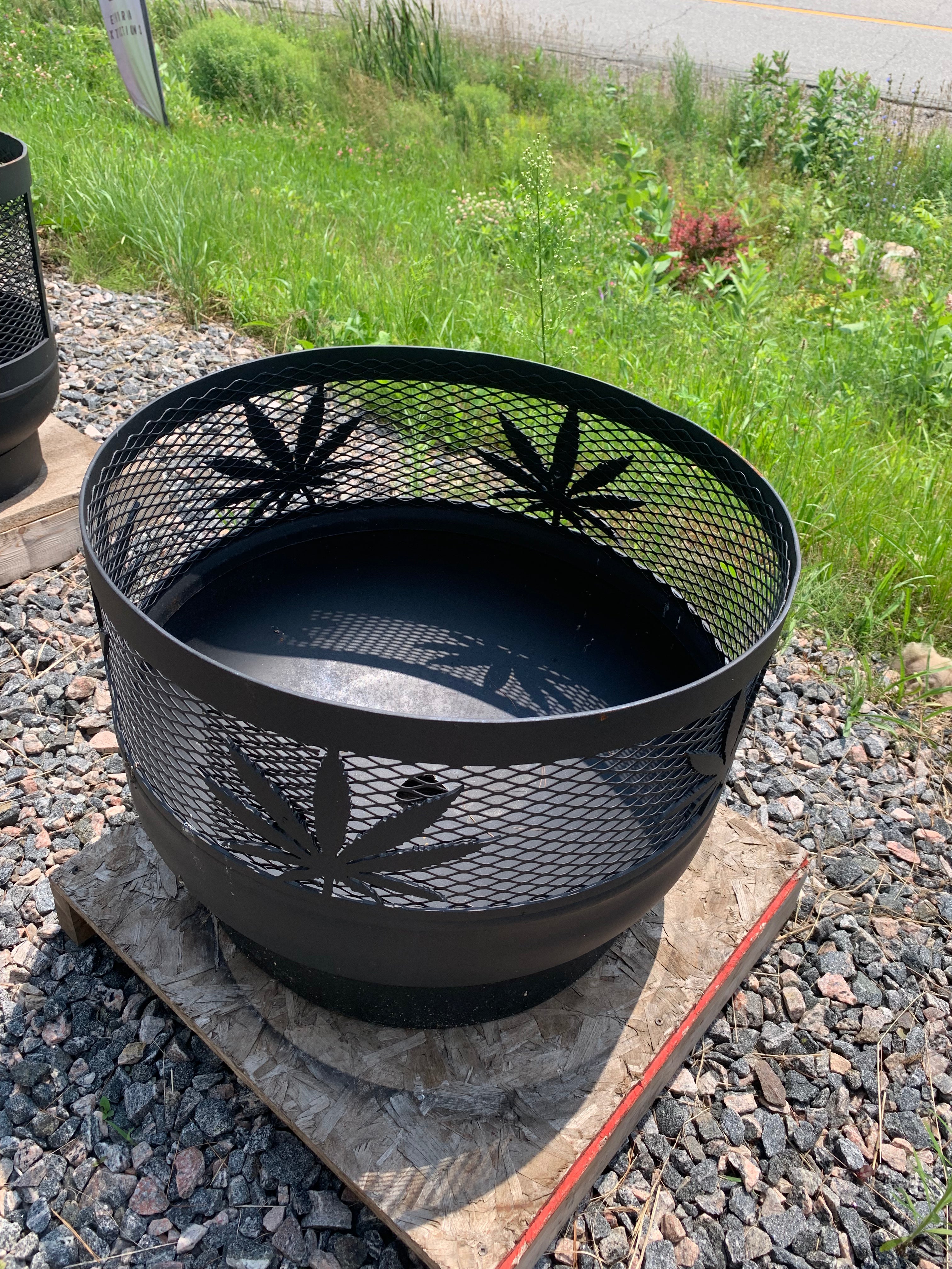 Standard Size Carved Fire Pit - Pot Plant