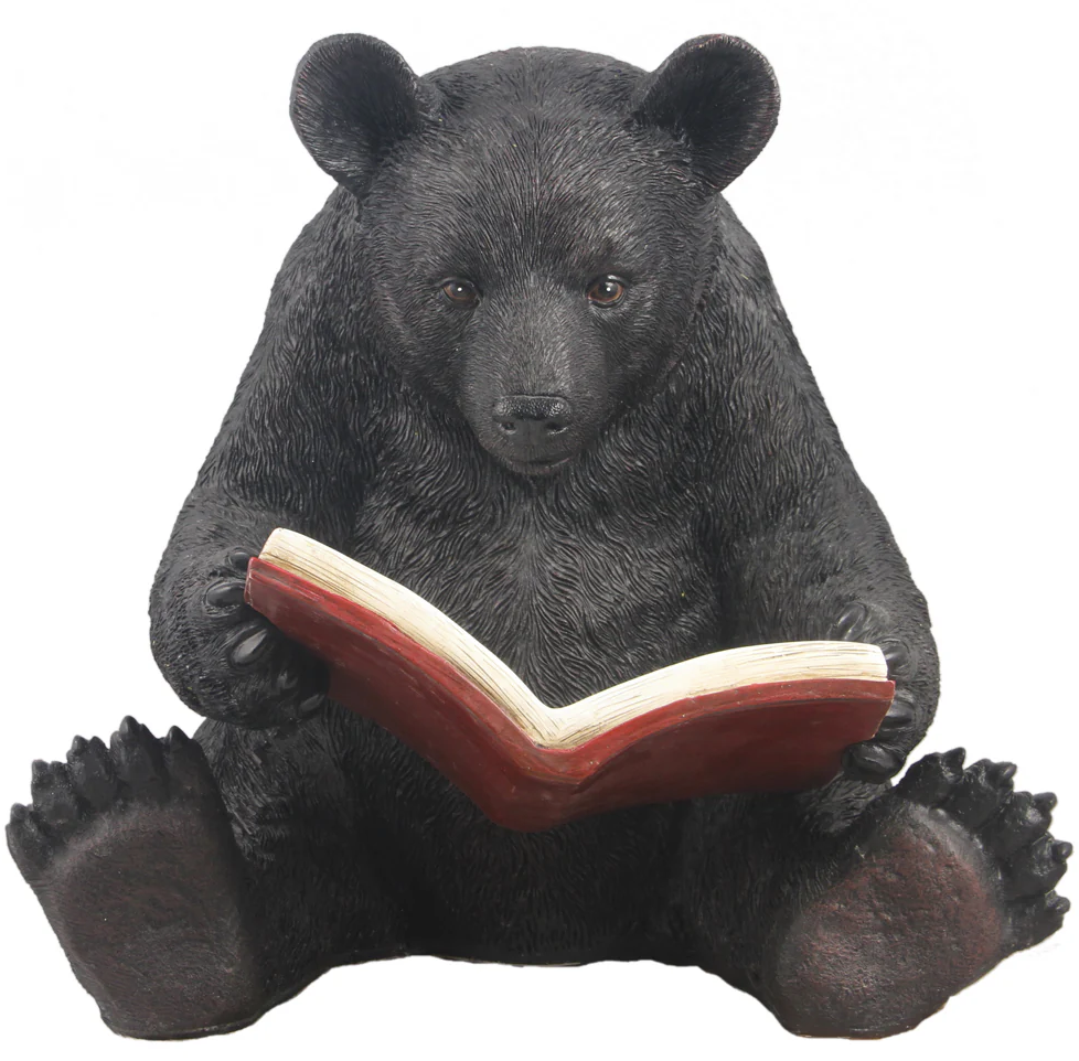 Reading Bear Statue - Muskoka Fire Pits