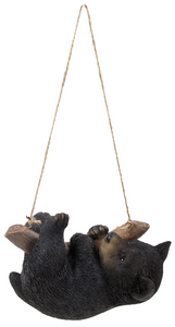 Bear Hanging from Branch Statue - Muskoka Fire Pits