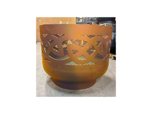 Standard Size Carved Fire Pit - Celtic Knots - Muskoka Fire Pits