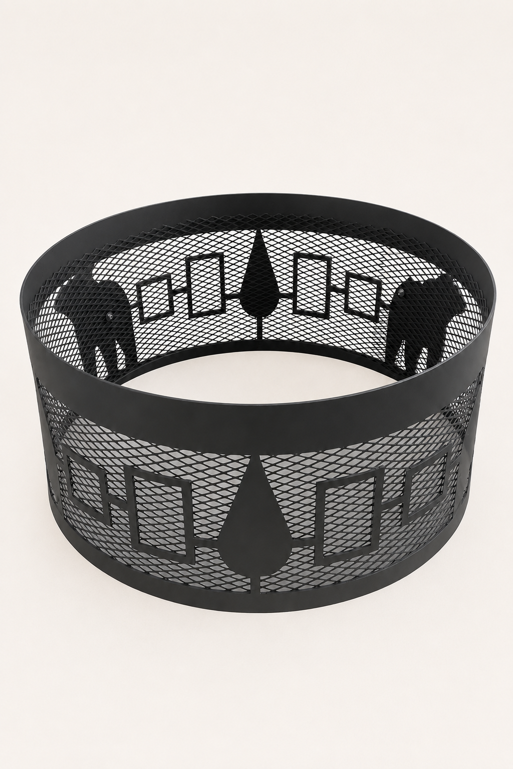 Carved Fire Ring - Hiawatha Bear