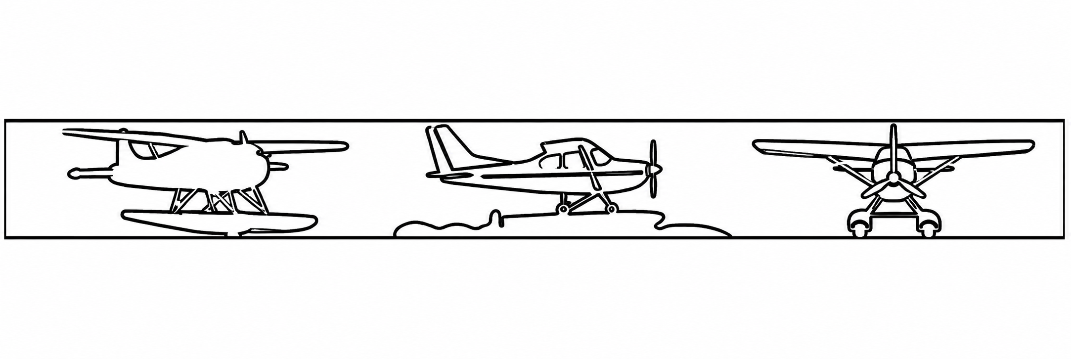 Carved Fire Ring - Aviation Floatplane