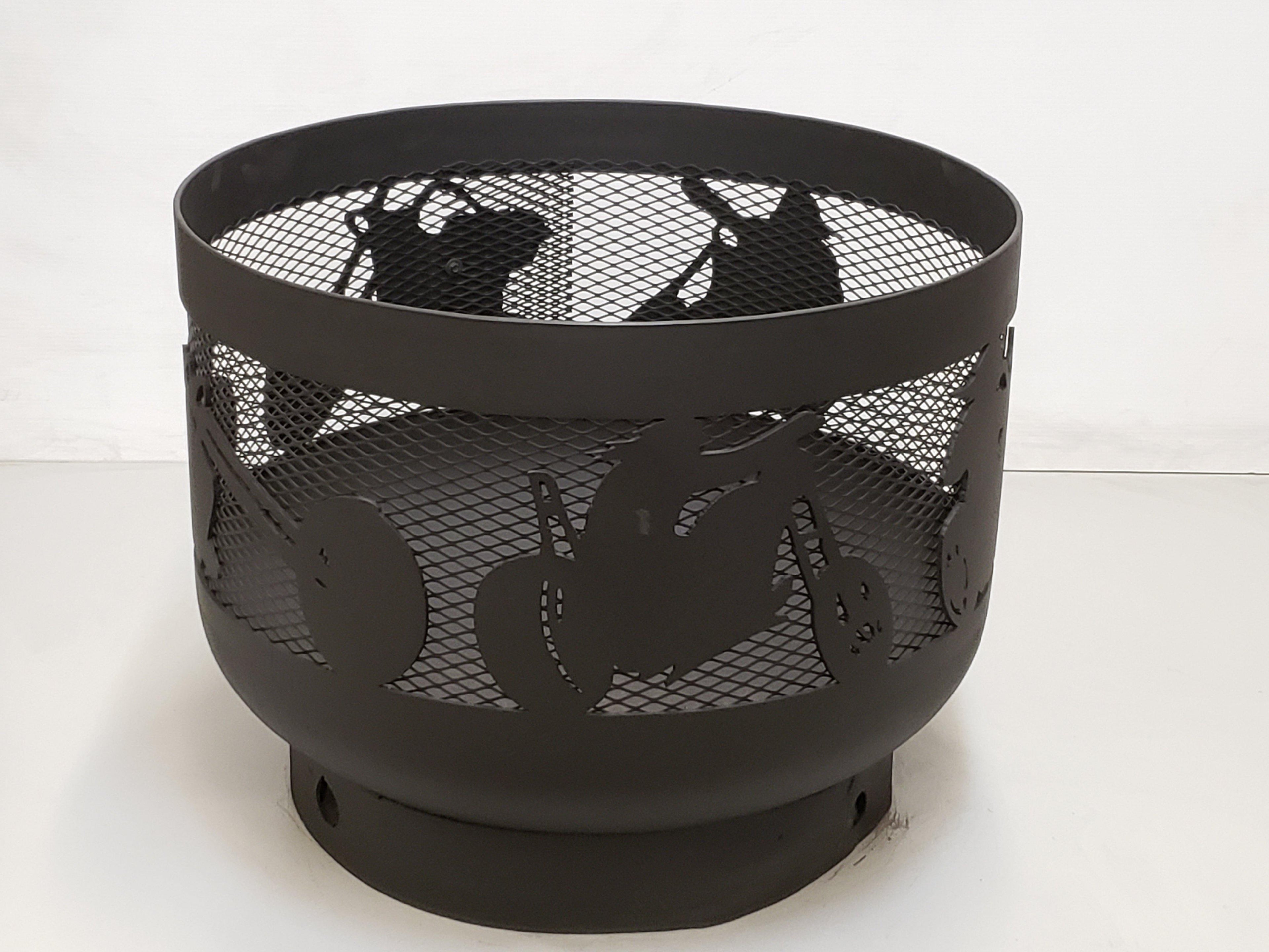 Standard Size Carved Fire Pit - Choppers - Muskoka Fire Pits