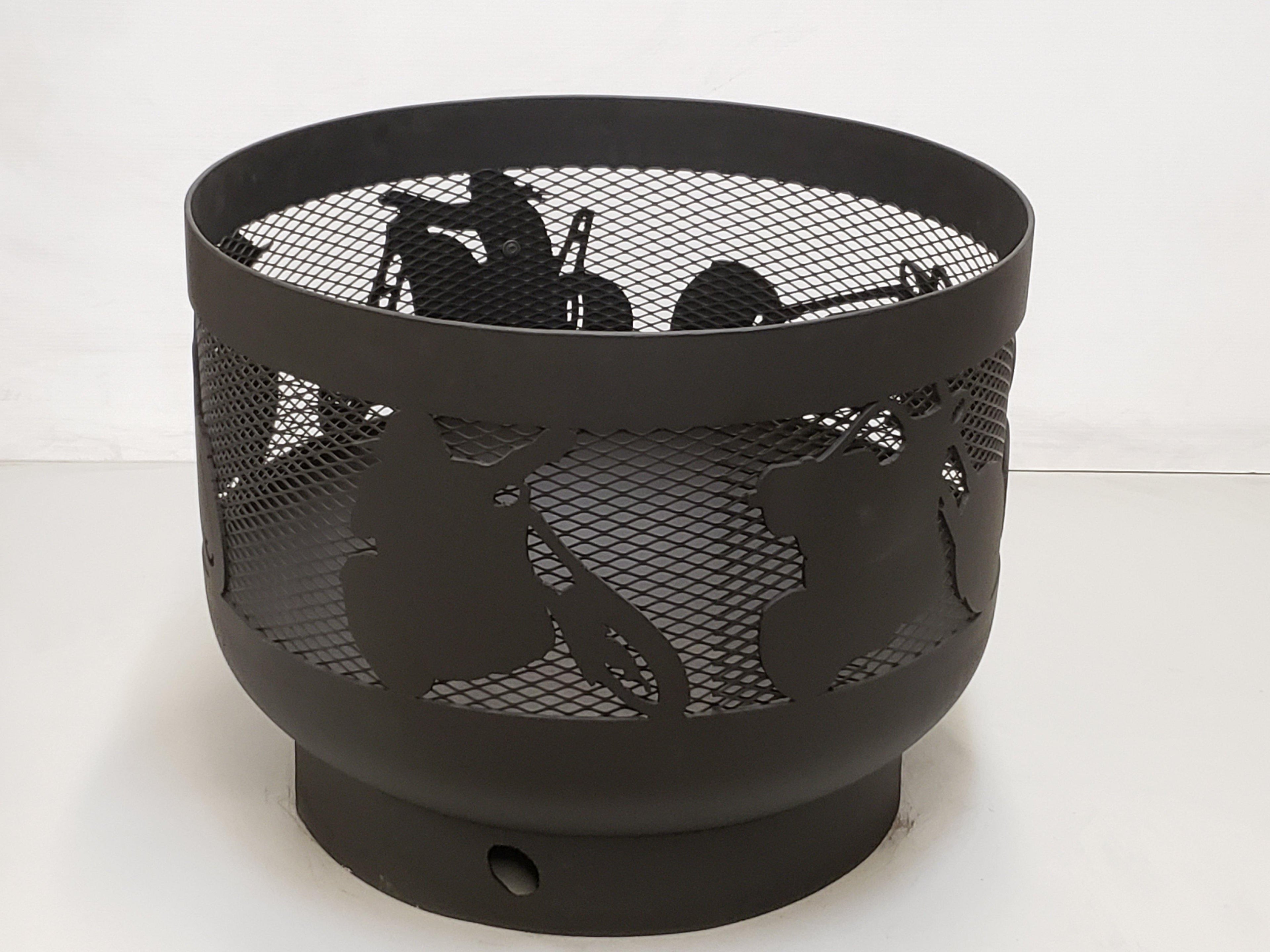 Standard Size Carved Fire Pit - Choppers - Muskoka Fire Pits