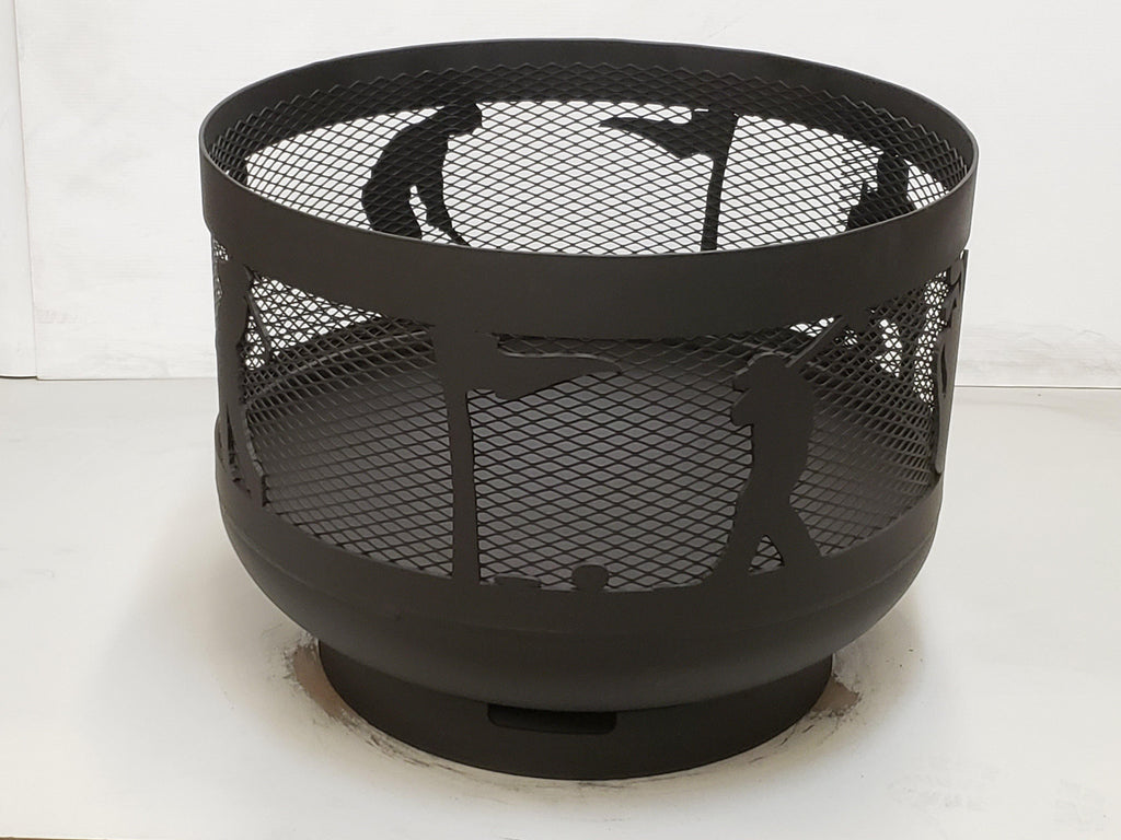 Standard Size Carved Fire Pit - Golf - Muskoka Fire Pits