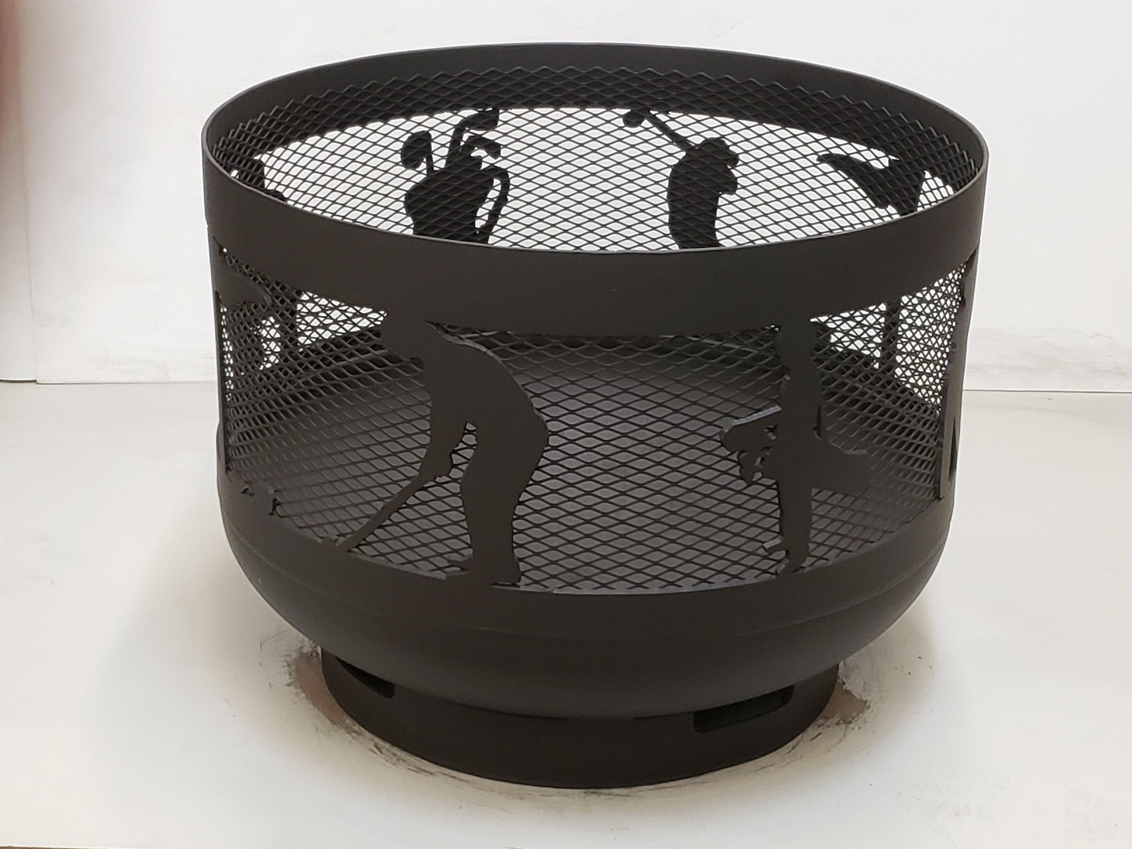 Standard Size Carved Fire Pit - Golf - Muskoka Fire Pits