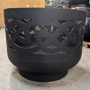 Standard Size Carved Fire Pit - Celtic Knots - Muskoka Fire Pits