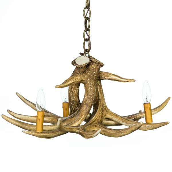 Whitetail Deer 3 Antler Chandelier - Muskoka Fire Pits