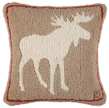 Large Khaki Moose Pillow - Muskoka Fire Pits