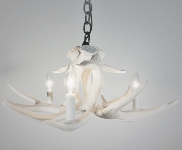 Whitetail Deer 3 Antler Chandelier - Muskoka Fire Pits